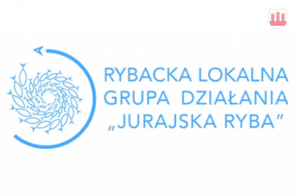 : Logotyp stowarzyszenia Rybacka Lokalna Grupa Działania Jurajska Ryba.